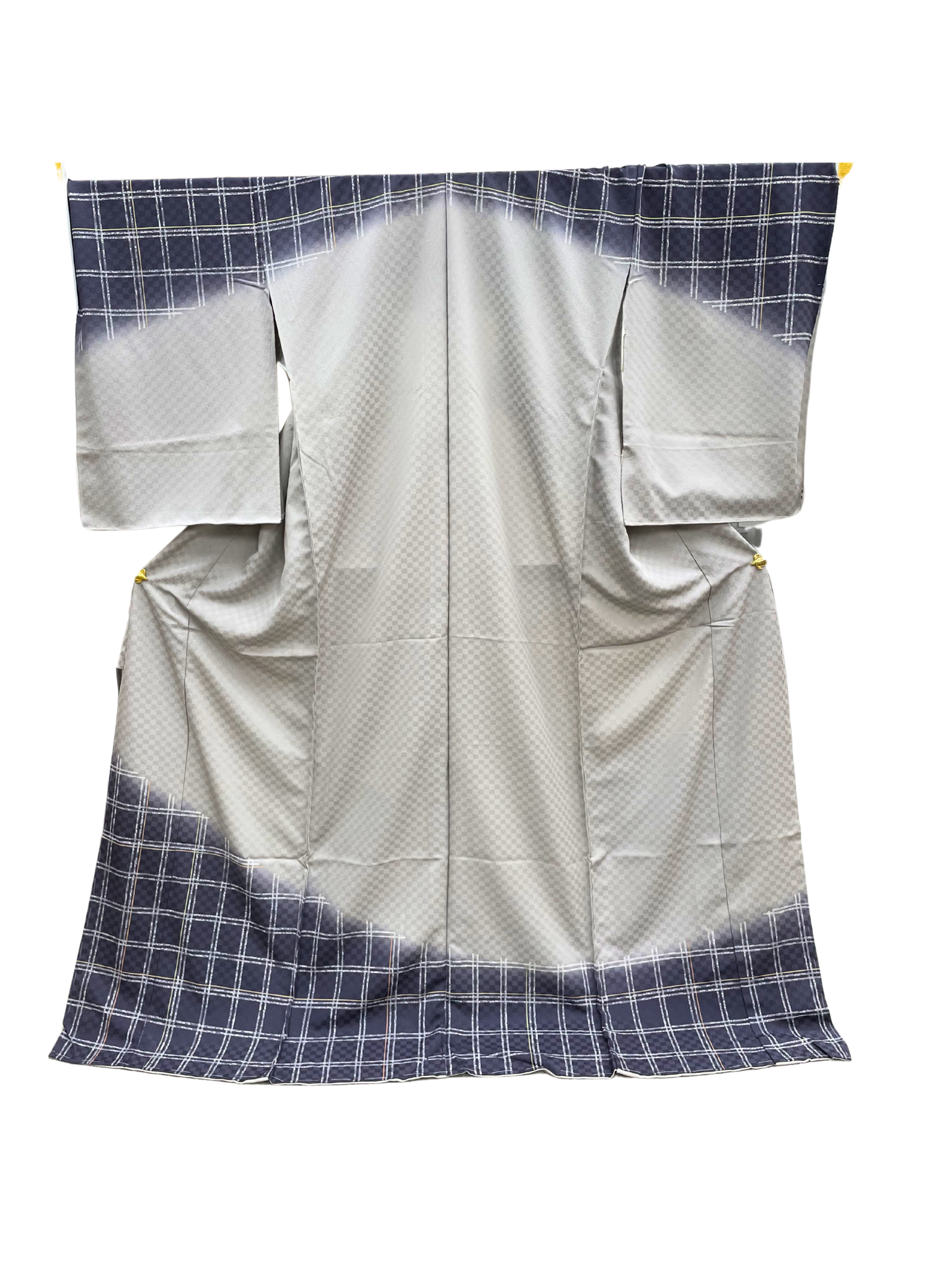 524 訪問着｜天池ぼかしに井桁